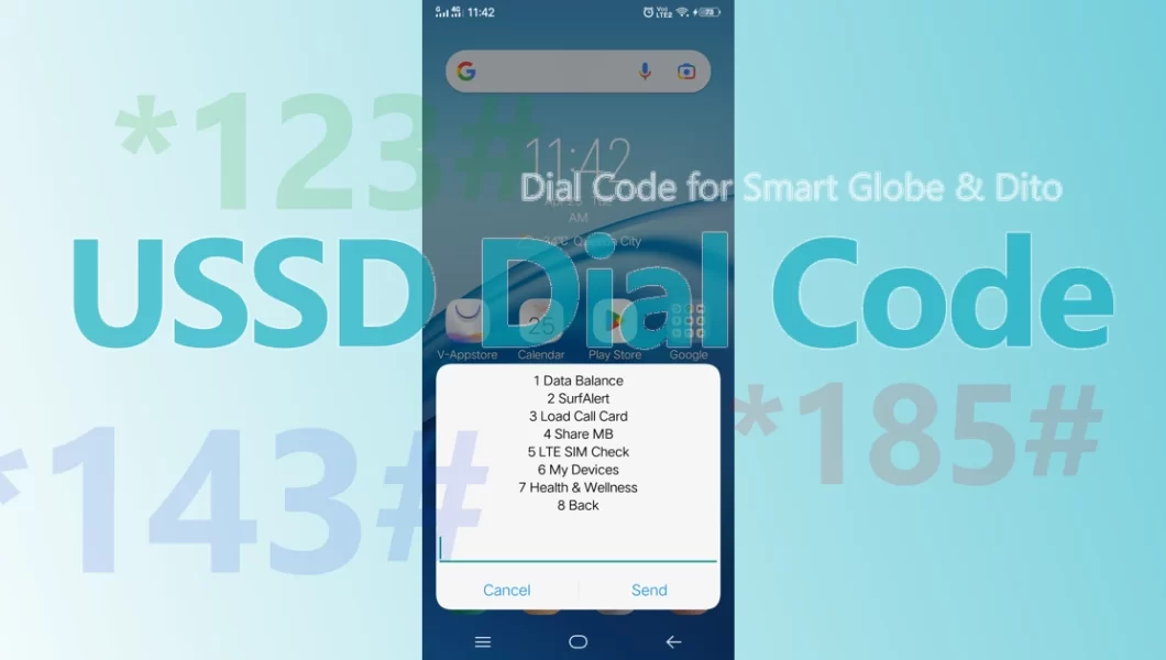 Updated Dial code (USSD) for Smart, Globe and Dito